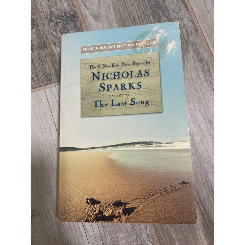 Nicholas Sparks The Last Song Paperback Blue Romance Beach Drama First Edition
